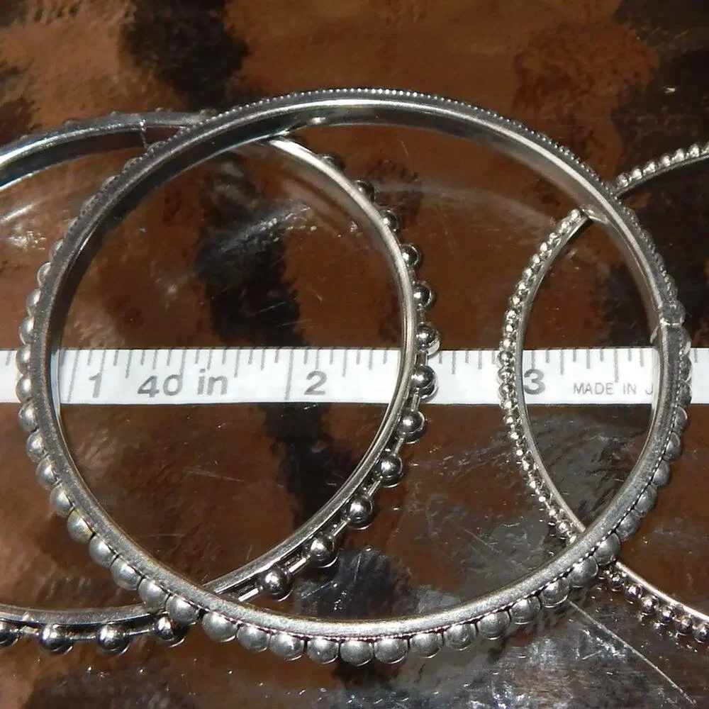 Steam Punk Earrings/ Ball Bearing Bangles - Picture 11 of 12